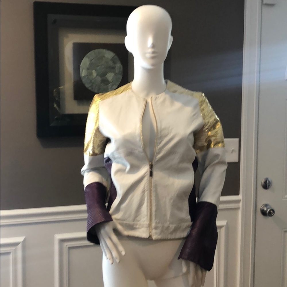 Leather jacket by Vladimiro Gioia made in Italy